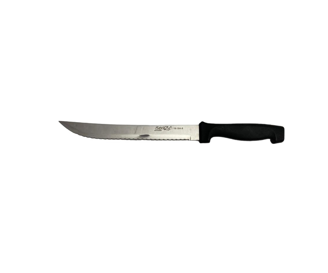 Cuchillo de Sierra Serazu 9164-8 | 32 cm, 78 g – 8" Negro, Corte Profesional y Seguro