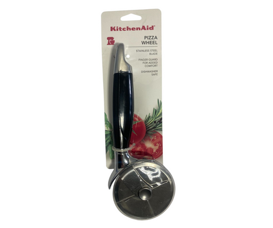 Cortador de Pizza KitchenAid Profesional | Mango Ergonómico Negro, 28 cm