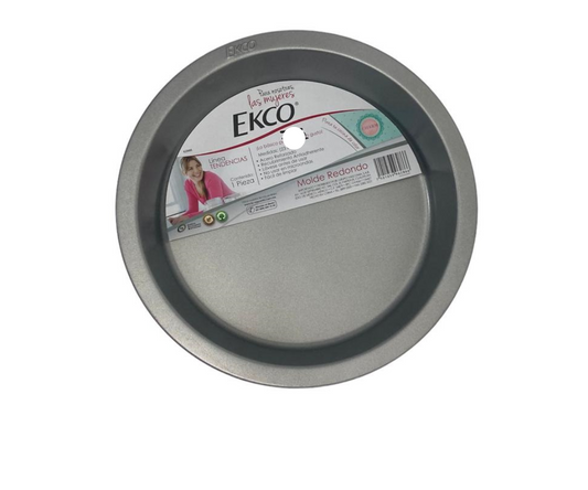 Molde Redondo para Pastel Ecko | 23 cm diámetro x 4 cm alto – 182 g – Antiadherente y Resistente