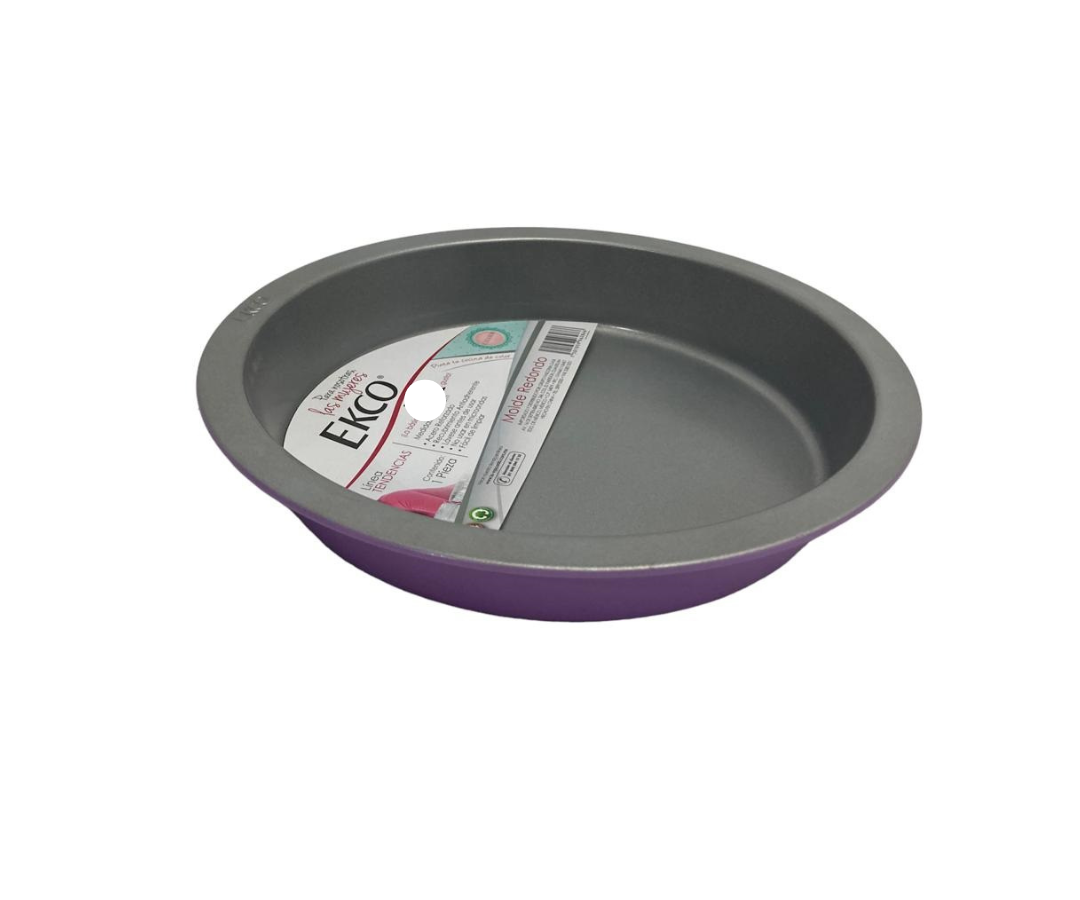 Molde Redondo para Pastel Ecko | 23 cm diámetro x 4 cm alto – 182 g – Antiadherente y Resistente