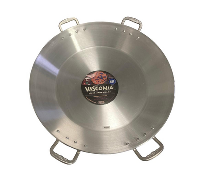 Paellera Vasconia Acorazada 70cm | Industrial, Aluminio 4mm, 4 Asas