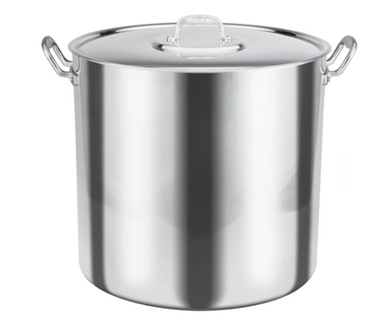 Olla Alta Recta Vasconia Acorazada 100L | Aluminio 4mm, Uso Industrial