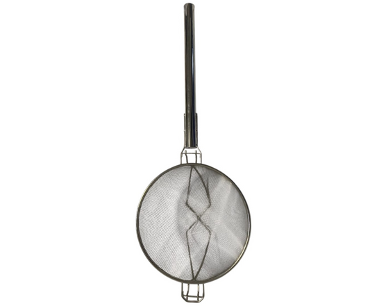 Coladera Inoxidable Profesional | 30 cm – Mango de Acero Inoxidable