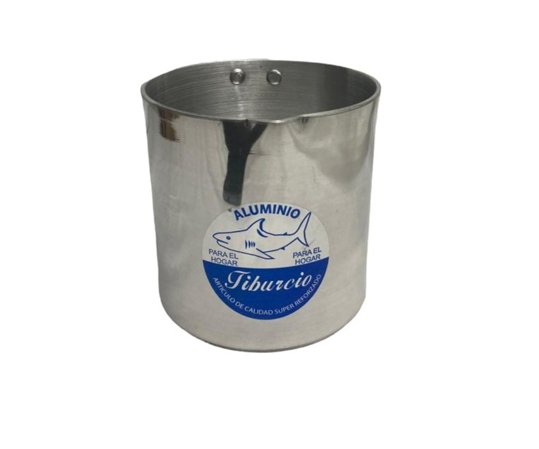 Pocillo de Aluminio Triple Fuerte #14 | 14 cm diámetro x 15 cm alto – 400 g – Duradero y Resistente