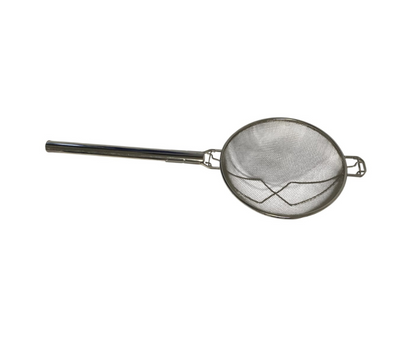 Coladera Inoxidable Profesional | 30 cm – Mango de Acero Inoxidable