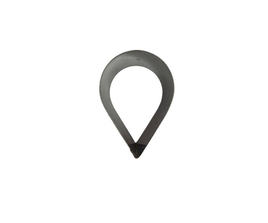 Cortador de Acero Inoxidable Forma de Gota | 8.5 cm x 5.7 cm, 62 g – Elegante y Duradero