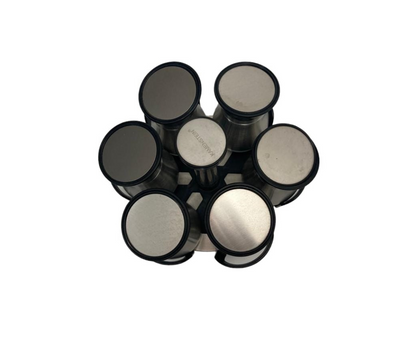 Juego de Especieros Inoxidable 6 Piezas | 19 cm x 15 cm, 1.168 g – Orden y Estilo en tu Cocina