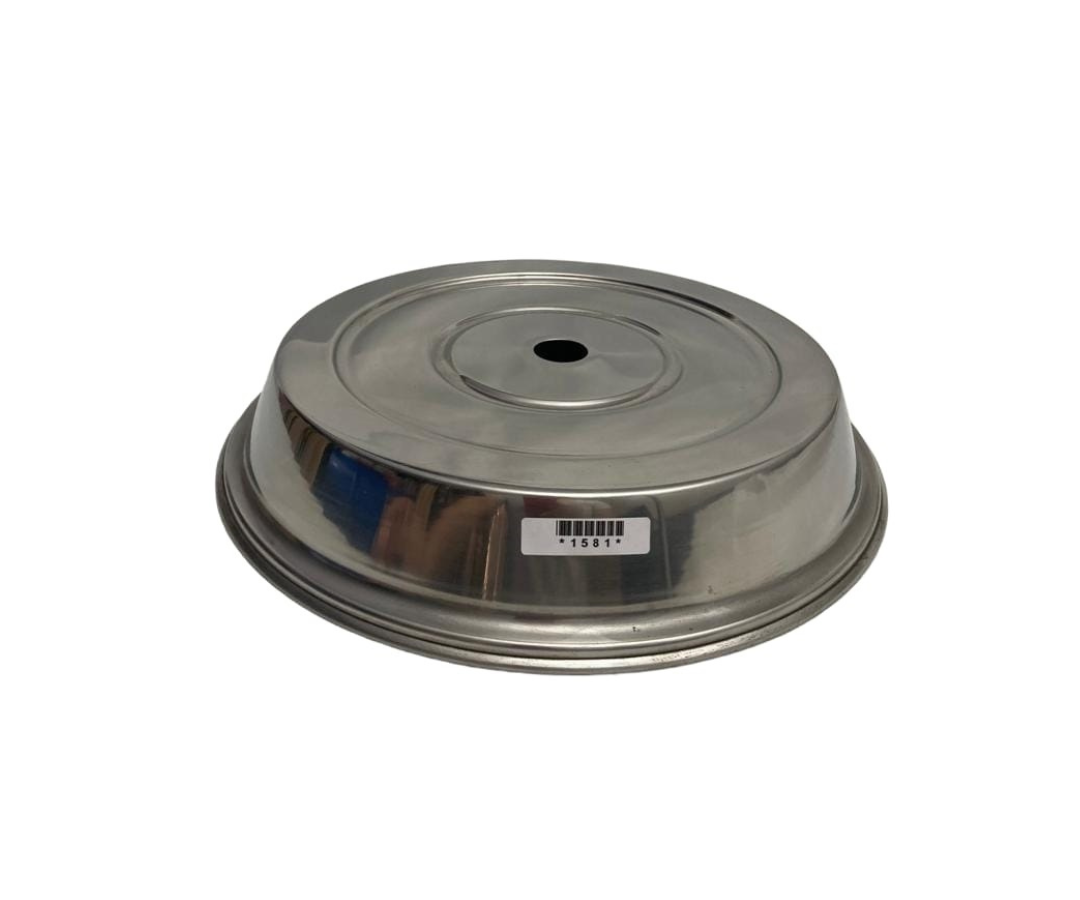 Cubre Plato de Acero Inoxidable | 32 cm diámetro x 6 cm alto – 536 g – Protege