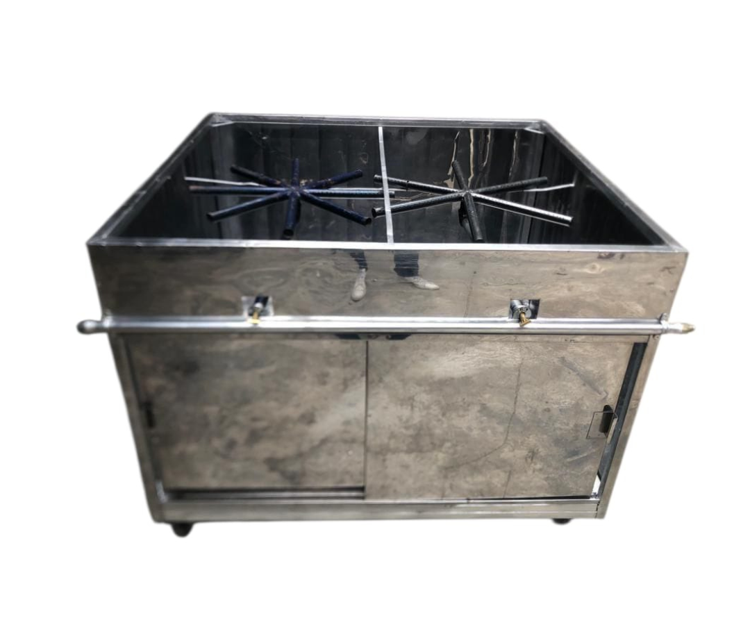 Mueble Inoxidable para Huarache | 1.07 x 1.17 m con 2 bolas