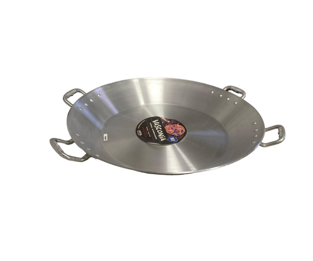 Paellera Vasconia Acorazada 70cm | Industrial, Aluminio 4mm, 4 Asas