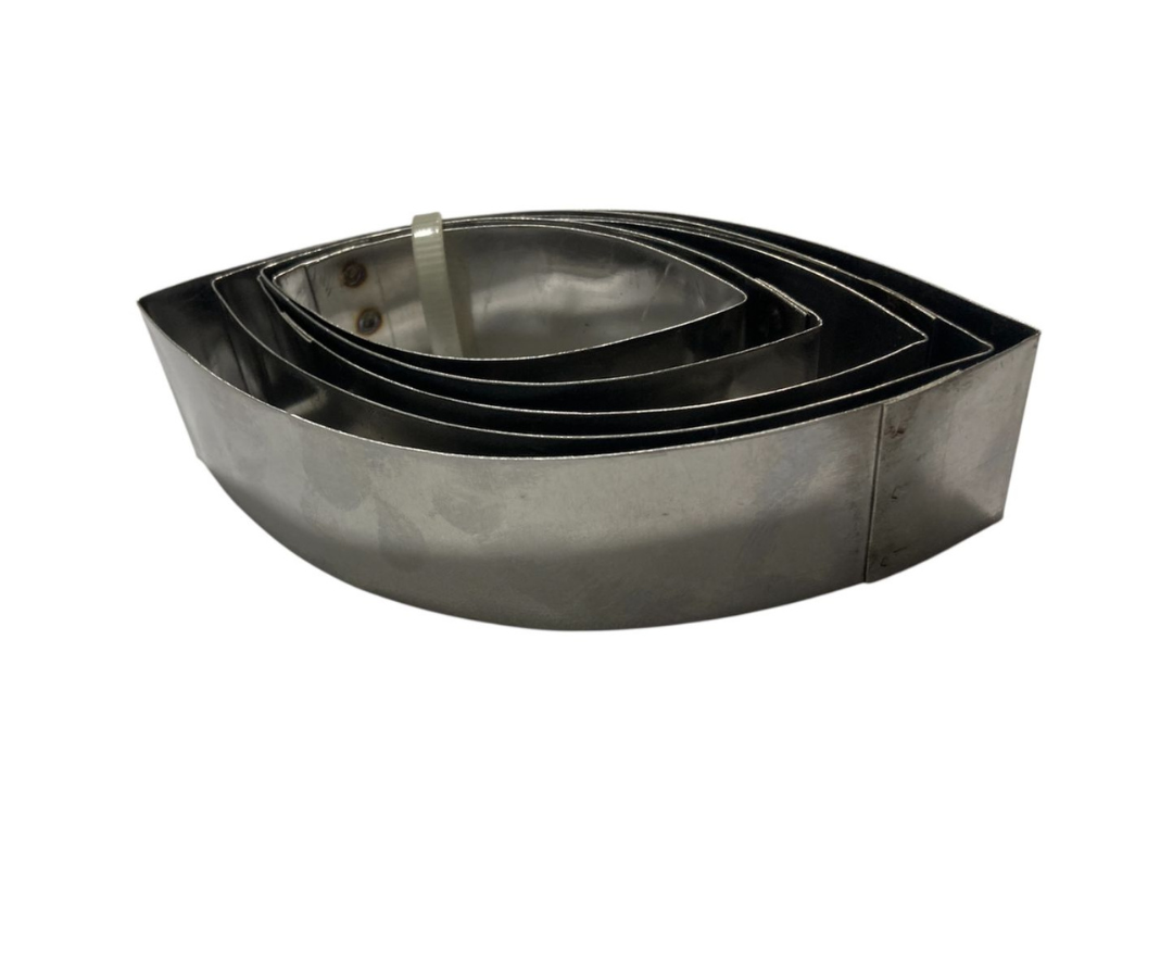 Juego de Cortadores para Galletas 5 Piezas | 13 cm x 6 cm, 112 g – Versátil y Profesional