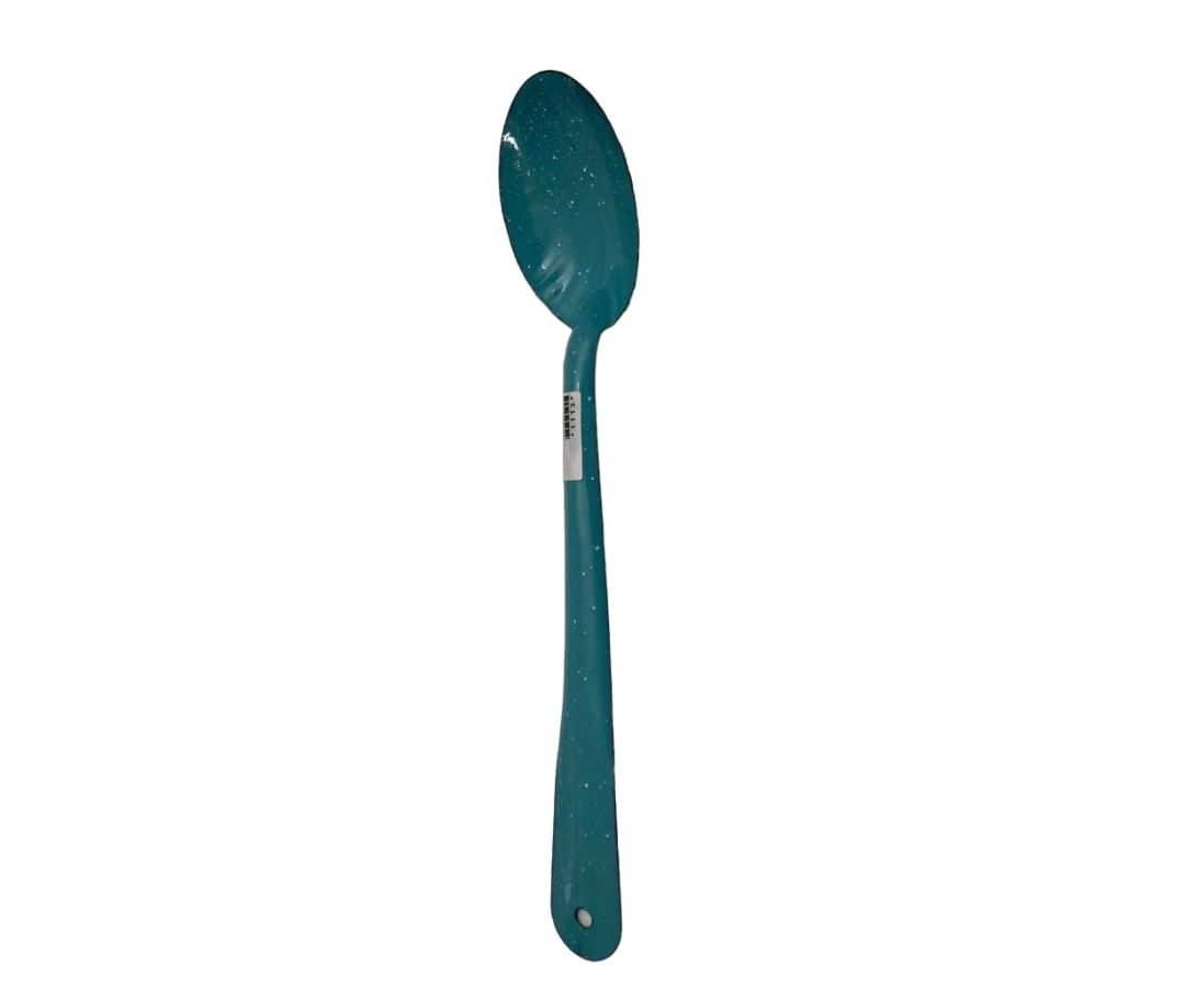 Cuchara de Peltre #4 Azul 44 cm | Resistente y Perfecta para Ollas Grandes