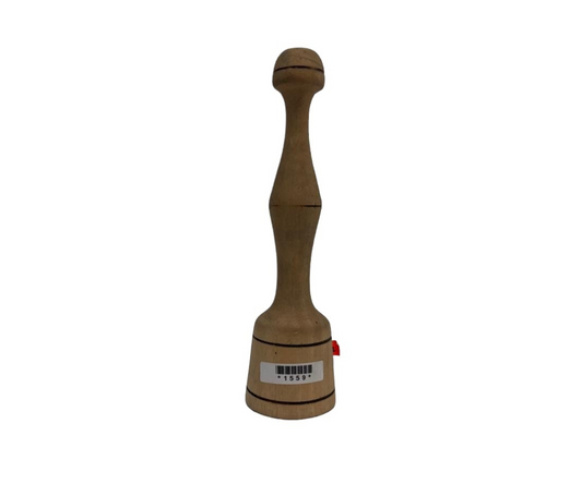 Machacador de Madera para Frijol | 22.5 cm x Ø6 cm, 172 g – Resistente y Tradicional