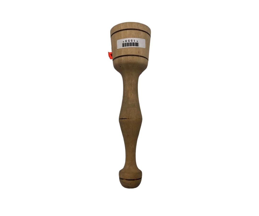 Machacador de Madera para Frijol | 22.5 cm x Ø6 cm, 172 g – Resistente y Tradicional