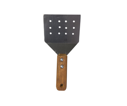 Hamburguesero Inoxidable Ancho 12 cm Perforado | 24 x 12.5 cm – 140 g – Práctico y Funcional