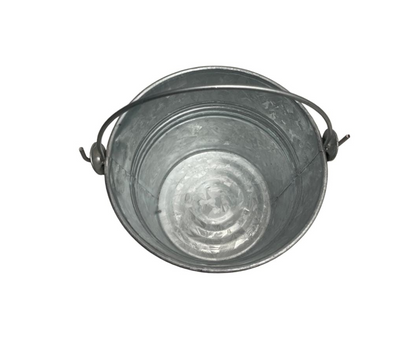 Cubeta Galvanizada #5 | 19 cm diámetro x 15 cm – 404 g – Resistente y Versátil