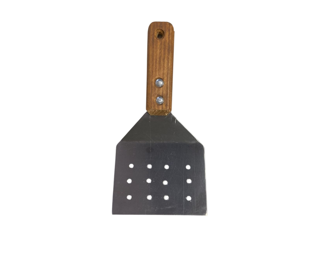 Hamburguesero Inoxidable Ancho 12 cm Perforado | 24 x 12.5 cm – 140 g – Práctico y Funcional
