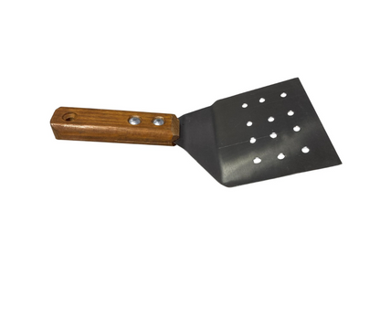 Hamburguesero Inoxidable Ancho 12 cm Perforado | 24 x 12.5 cm – 140 g – Práctico y Funcional