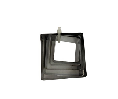 Juego de Cortadores para Galletas 5 Piezas | Cuadrado 7.5 cm x 7.5 cm, 146 g – Precisión y Versatilidad