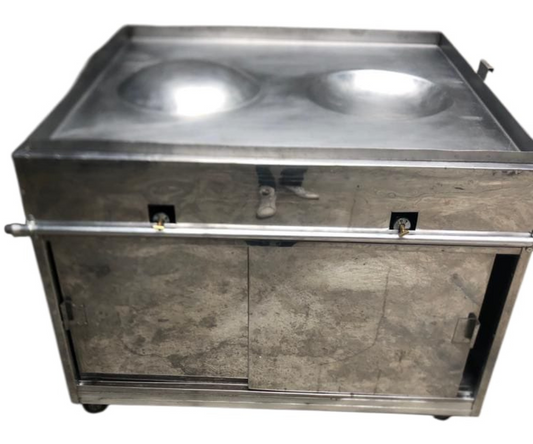 Mueble Inoxidable para Huarache | 1.07 x 1.17 m con 2 bolas