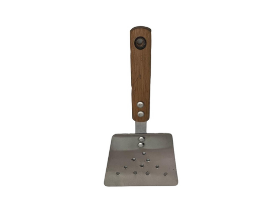 Hamburguesero Inoxidable Corta 16 cm Perforada | 28.5 x 16 cm – 200 g – Resistente y Funcional