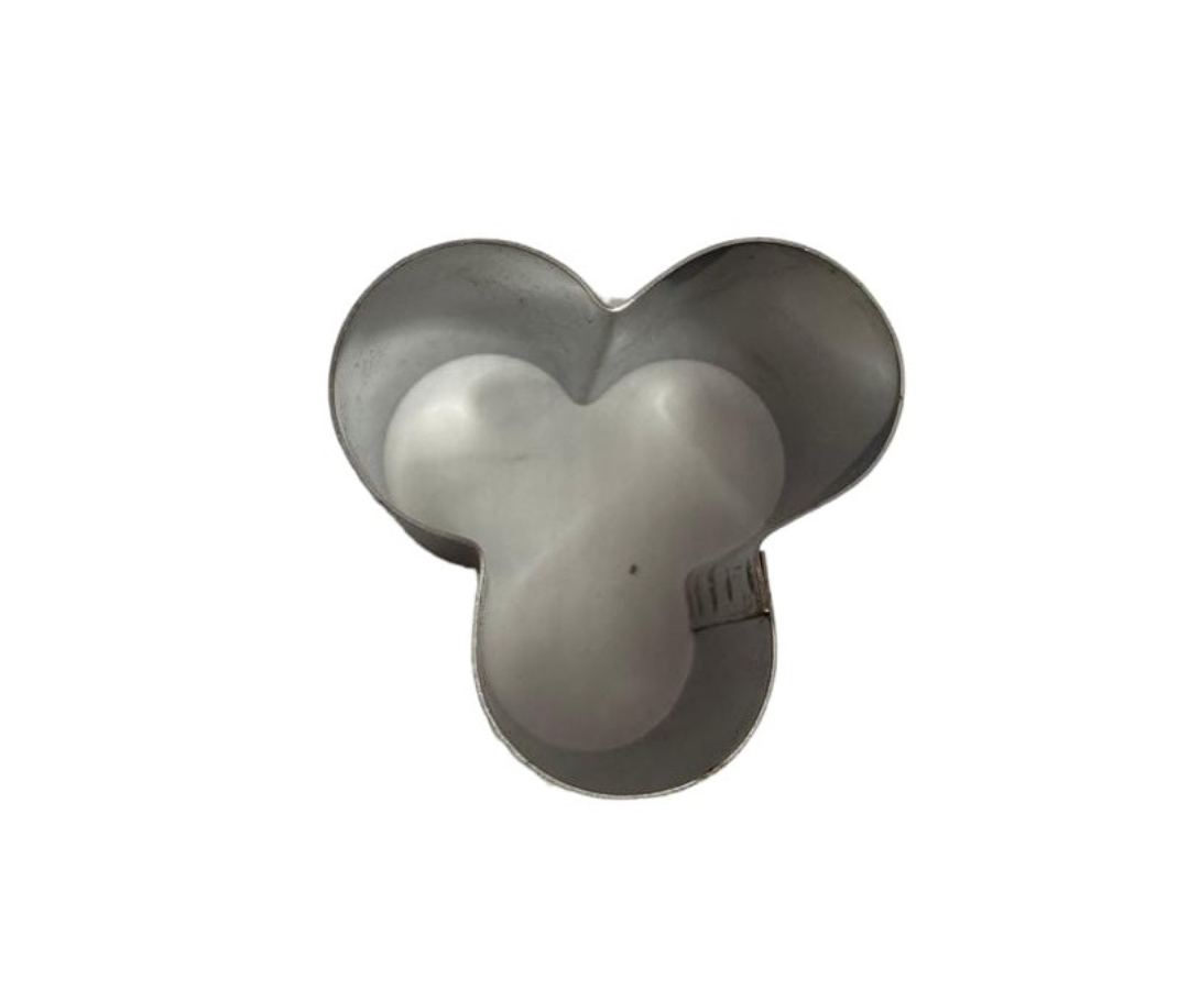 Molde de Acero Inoxidable Forma de Trébol | 7 cm x 5.7 cm, 60 g – Divertido y Resistente