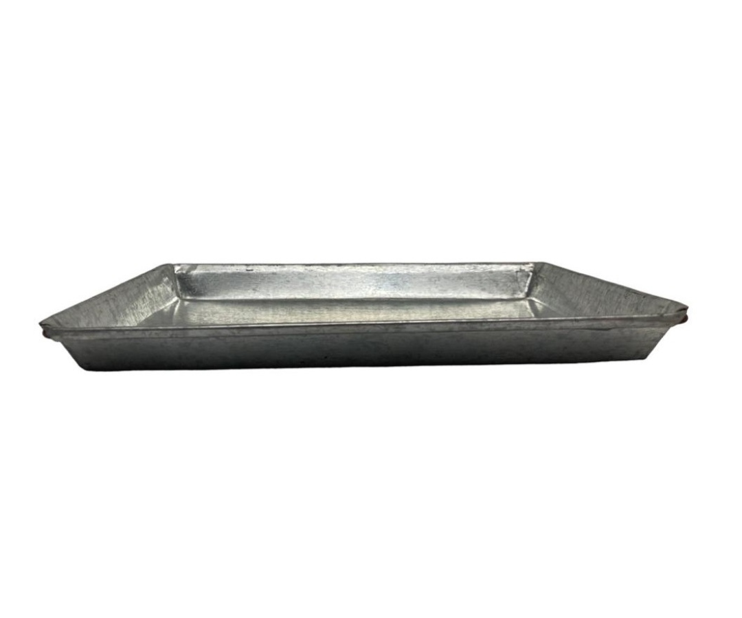Charola Galvanizada para Propinas | 24 x 14.5 cm – 136 g – Versátil y Funcional
