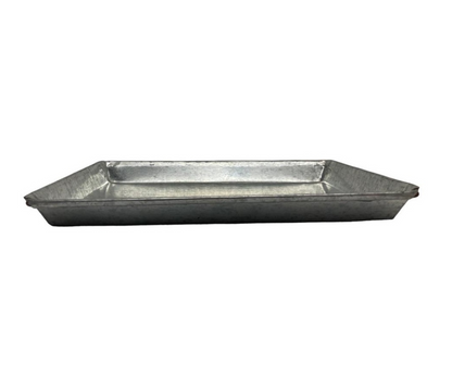 Charola Galvanizada para Propinas | 24 x 14.5 cm – 136 g – Versátil y Funcional