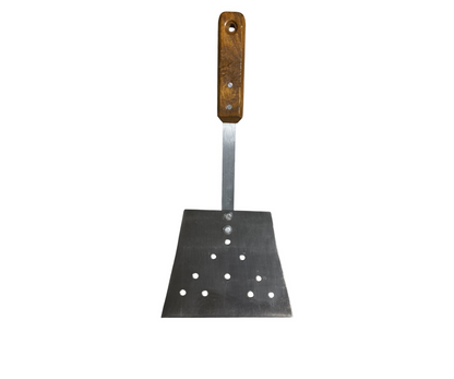 Hamburguesera Larga Inoxidable 22 cm con Mango de Madera | 45 x 22 cm – Resistente y Ergonómica