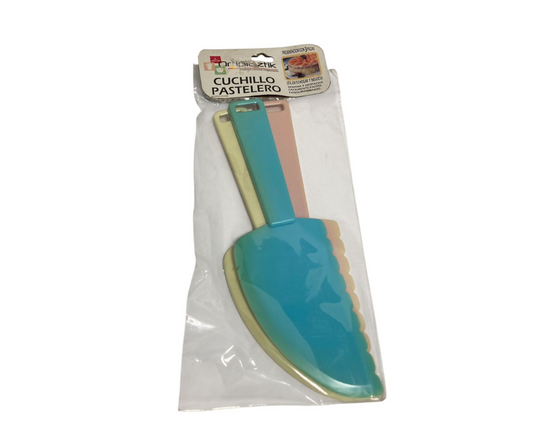 Cuchillo Pastelero Ortiplaztik 3 Piezas | 23 cm, 56 g – Colorido y Versátil