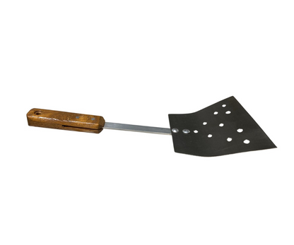 Hamburguesera Larga Inoxidable 22 cm con Mango de Madera | 45 x 22 cm – Resistente y Ergonómica