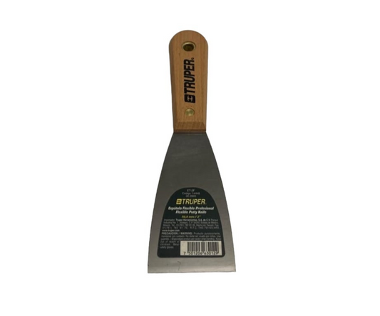 Espátula Triangular Truper | 19.5 cm largo, 5 cm base, 68 g – Ligera y Precisa