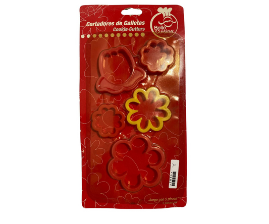 Juego de Cortadores de Galletas Belle Cuisine 5 Piezas | 32 x 17 cm, 64 g – Creativo y Versátil (Copia)