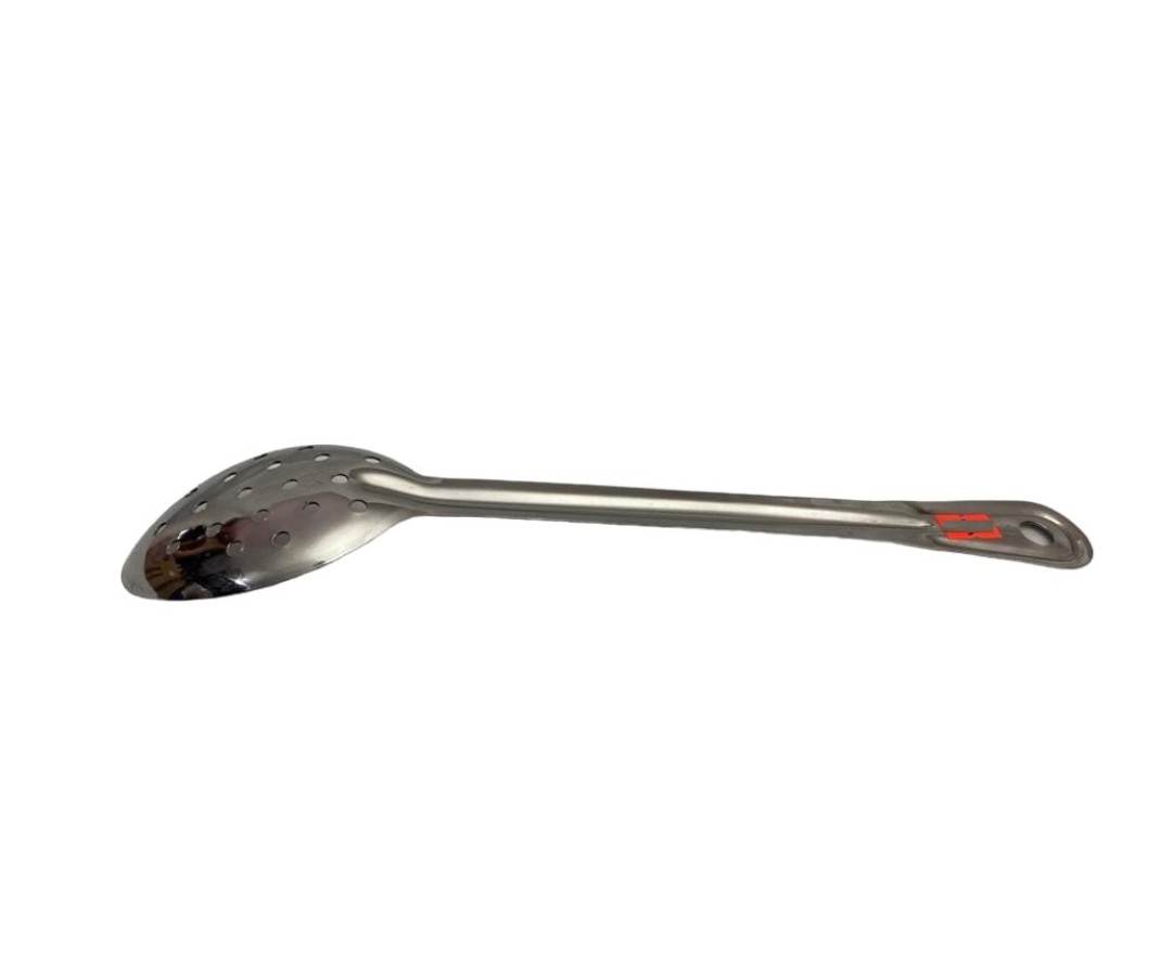 Cuchara Perforada Picadeli #6 de Acero Inoxidable | 19 Orificios, 33 cm, Ligera y Resistente