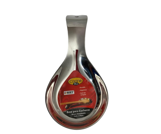 Base para Cuchara de Acero Inoxidable | Mango Gris, - HUT Internacional