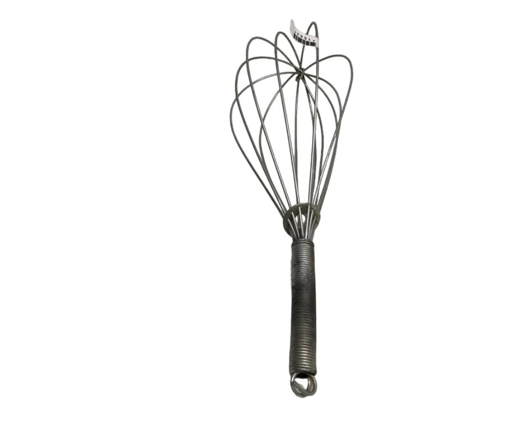 Batidor de Globo Galvanizado #3 | 36 cm, 204 g – Grande, Resistente y Profesional