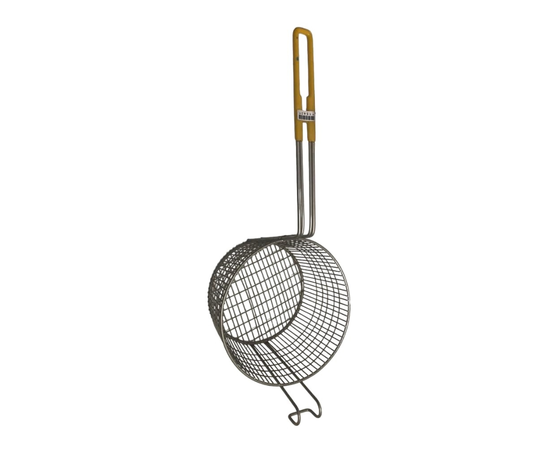 Canastilla Niquelada Redonda Chica | 16 cm Ø x 48 cm – 580 g – Resistente y Tradicional