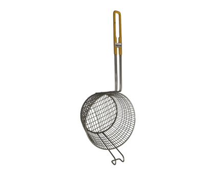 Canastilla Niquelada Redonda Chica | 16 cm Ø x 48 cm – 580 g – Resistente y Tradicional