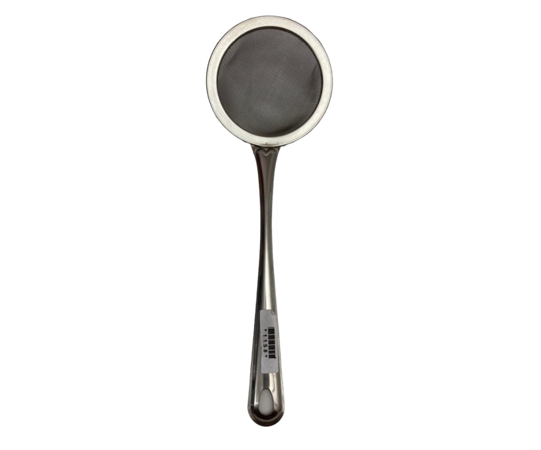 Espumadera China Grande de Acero Inoxidable | 32 cm, Diámetro 10 cm, Resistente y Versátil