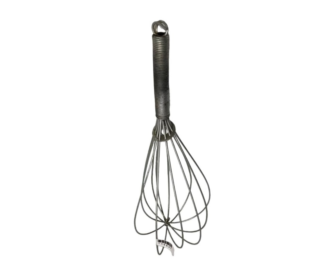 Batidor de Globo Galvanizado #3 | 36 cm, 204 g – Grande, Resistente y Profesional