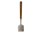 Volteador Inoxidable #4 Perforado con Mango de Madera | 52 cm largo, 11.5 cm ancho, 212 g – Robusto y Profesional