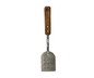 Volteador Inoxidable #2 Perforado con Mango de Madera | 34 cm largo, 11.5 x 8.7 cm base, 134 g – Práctico y Resistente