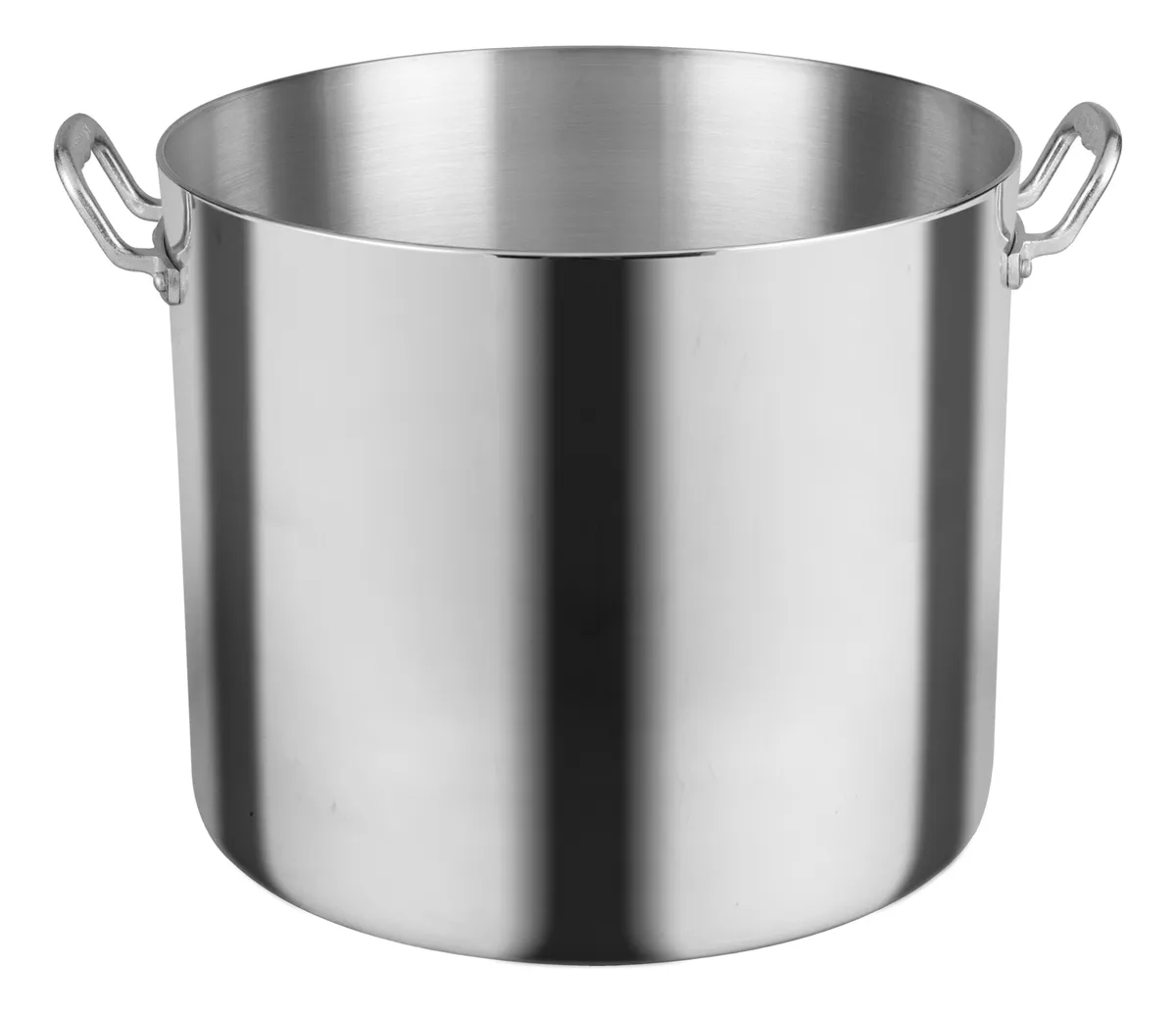 Olla Alta Recta Vasconia Acorazada 50L | Aluminio 4mm, Uso Industrial